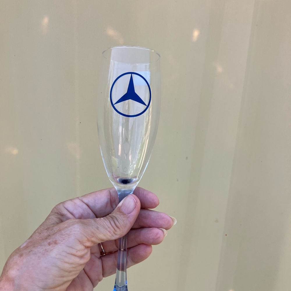 Mercedes-Benz champagne flute Set of two - Picture 3 of 5